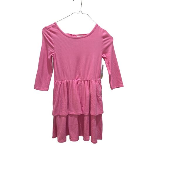 Girls Pink Tiered Dress Size S NWT by Epic Threads – Long Sleeve Ribbed Knit - Picture 9 of 10